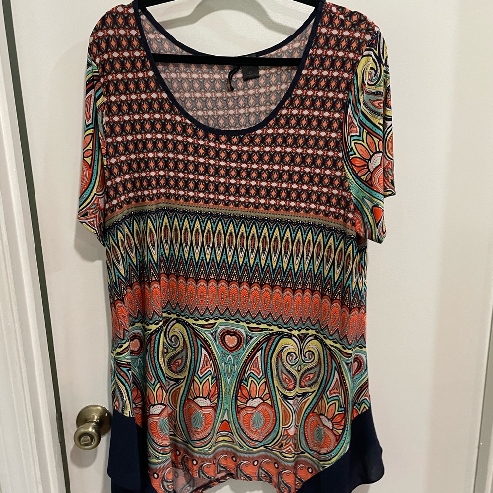 Colorful Paisley Women's Top